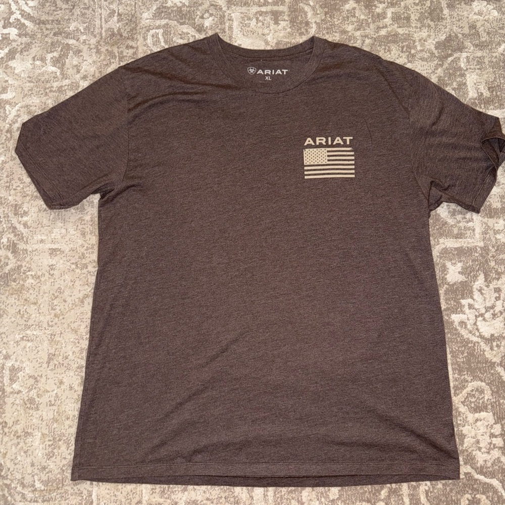Ariat Brown Short Sleeve Tee Casual Comfort